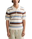【送料無料】 スコッチアンドソーダ メンズ ポロシャツ トップス Men's Short Sleeve Knit Striped Polo Shirt Plaz...
