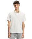 【送料無料】 ヒューゴボス メンズ ポロシャツ トップス Men's Cotton-Pique Patterned Collar Polo Shirt Natu...