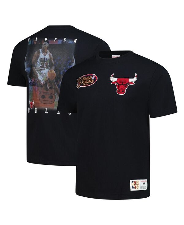 ミッチェル&ネス メンズ トップス Tシャツ シャツ Mitchell & Ness Men's Black Scottie Pippen Chicago Bulls Hardwood Classics NBA Legends T-Shirt