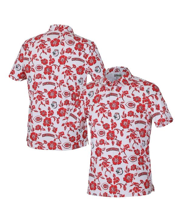 【送料無料】 レインスプーナー メンズ ポロシャツ トップス Men's White Cincinnati Reds Pua Performance Polo Shirt White