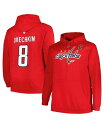【送料無料】 プロファイル メンズ パーカー・スウェット アウター Men's Alexander Ovechkin Red Washington Capitals Big Tall Name Number Pullover Hoodie Red
