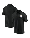 【送料無料】 ファナティクス メンズ ポロシャツ トップス Men's Black Pittsburgh Steelers Lockup Polo Shirt ...