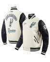【送料無料】 プロスタンダード メンズ ジャケット・ブルゾン アウター Men's Cream San Antonio Spurs 2024/25 City Edition Wool Varsity Full-Zip Jacket Cream