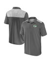 【送料無料】 ファナティクス メンズ ポロシャツ トップス Men's Gray Green Bay Packers Long Shot Polo Shirt ...