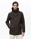 【送料無料】 マンゴ メンズ ジャケット・ブルゾン アウター Men's Water-Repellent Hooded Parka Chocolate