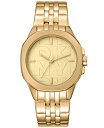 【送料無料】 ダナ キャラン ニューヨーク レディース 腕時計 アクセサリー Women's Brooklyn Midi Gold-Tone Stainless Steel Bracelet Watch 34mm Gold(2)