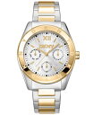 【送料無料】 ダナ キャラン ニューヨーク レディース 腕時計 アクセサリー Women's Chambers Multi Sport Chronograph Silver Dial Gold Two-Tone Stainless Steel Bracelet Watch 36mm Two Tone(2)