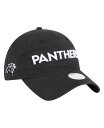【送料無料】 ニューエラ レディース 帽子 アクセサリー Women's Black Carolina Panthers Cece 9TWENTY Adjustable Hat Black
