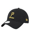 【送料無料】 ニューエラ レディース 帽子 アクセサリー Women's Black Pittsburgh Pirates Preppy Team 9TWENTY Adjustable Hat Black