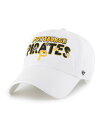【送料無料】 47ブランド レディース 帽子 アクセサリー Women's White Pittsburgh Pirates Flower Power Clean Up Adjustable Hat White