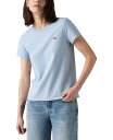 【送料無料】 リーバイス レディース シャツ トップス Women's The Perfect Crewneck Cotton T-Shirt Chambray Blue