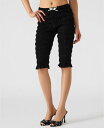 【送料無料】 スティーブ マデン レディース カジュアルパンツ ボトムス Women's Pull-On Smocked Capri Pants Black