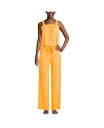 【送料無料】 ランズエンド レディース ナイトウェア アンダーウェア Women's Cooling 2 Piece Pajama Set - Sleeveless Square Neck Top and Pants Sweet mango