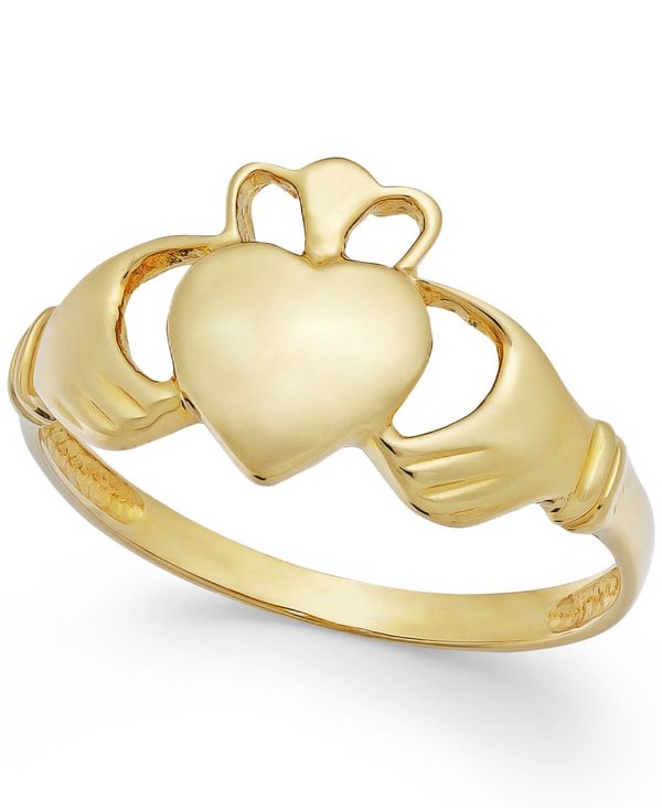 ꥢ  ǥ  ꡼ Claddagh Ring in 14k Gold Yellow Gold