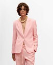 【送料無料】 マンゴ レディース ジャケット・ブルゾン アウター Women's Linen Suit Jacket Light Pink