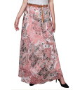 【送料無料】 ニューヨークコレクション レディース スカート ボトムス Plus Size Chiffon Maxi Skirt Coral paisley(4)