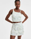 【送料無料】 イデオロギー レディース タンクトップ トップス Women's Fluid Zebra Asymmetrical Tank Top Fluid ...