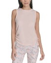 【送料無料】 カルバンクライン レディース タンクトップ トップス Women's Ruched Side-Tie Tank Top Cloud Pink(4)