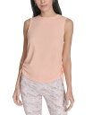 【送料無料】 カルバンクライン レディース タンクトップ トップス Women's Ruched Side-Tie Tank Top Peach Nectar