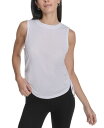 【送料無料】 カルバンクライン レディース タンクトップ トップス Women's Ruched Side-Tie Tank Top White