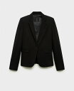 【送料無料】 マンゴ レディース ジャケット・ブルゾン アウター Women's Pocketed Suit Jacket Black