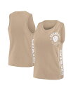 【送料無料】 ウェア バイ エリン アンドルーズ レディース タンクトップ トップス Women's Tan Milwaukee Brewers Tonal T...