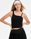 【送料無料】 イデオロギー レディース タンクトップ トップス Women's Soft Asymmetrical Cropped Tank Top Deep ...
