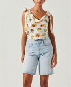 【送料無料】 アストール レディース シャツ トップス Women's Allexina Cowlneck Shoulder-Tie Top Ivory Fruit Cocktail