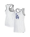 【送料無料】 ニューエラ レディース タンクトップ トップス Women's White Los Angeles Dodgers Gameday Pinstri...