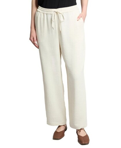 【送料無料】 ジョーンズニューヨーク レディース カジュアルパンツ ボトムス Petite Pull On Drawstring Wide Leg Pants Coconut 【送料無料】 ジョーンズニューヨーク レディース カジュアルパンツ ボトムス Petite Pull On Drawstring Wide Leg Pants Coconut