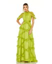 【送料無料】 マックダガル レディース ワンピース トップス Women's Chiffon Flutter Sleeve Gown Midnight