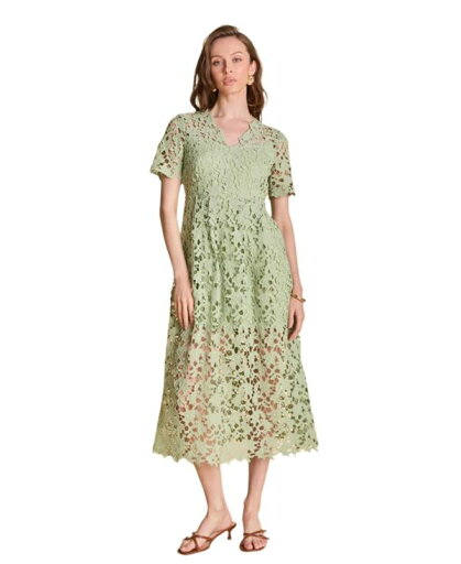 【送料無料】 エンドレスローズ レディース ワンピース トップス Women's All Over Lace Short Sleeves Midi Dress Sage 【送料無料】 エンドレスローズ レディース ワンピース トップス Women's All Over Lace Short Sleeves Midi Dress Sage