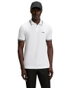 【送料無料】 ヒューゴボス メンズ ポロシャツ トップス Men's Stretch-Cotton Slim-Fit Polo Shirt Natural