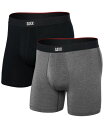 【送料無料】 サックス メンズ ボクサーパンツ アンダーウェア Men's Multi-Sport 2-Pk. Solid Mesh Boxer Briefs ...