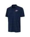 【送料無料】 アンティグア メンズ ポロシャツ トップス Men's Navy Oklahoma City Thunder Tunnel Polo Shirt ...