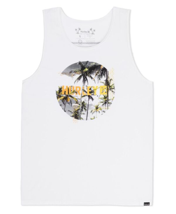 【送料無料】 ハーレー メンズ Tシャツ トップス Men's Snapshot Sleeveless Tank Top White