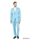 【送料無料】 ステイシーアダムス メンズ ジャケット・ブルゾン アウター Big & Tall Solid Textured 3-Piece Jacket With Solid Vest And Pants Suit Notch Lapel Aqua