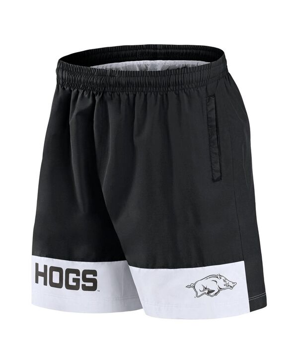 【送料無料】 ファナティクス メンズ ハーフパンツ・ショーツ ボトムス Men'sBlack Arkansas Razorbacks Elements Intensity Woven Shorts Black