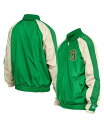 【送料無料】 ニューエラ メンズ ジャケット・ブルゾン アウター Men's Kelly Green Boston Red Sox Ripstop Raglan Quarter-Zip Hoodie Windbreaker Jacket Kelly Green