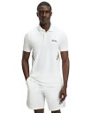 【送料無料】 ヒューゴボス メンズ ポロシャツ トップス Men's Active Slim-Fit Polo Shirt White