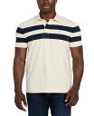 【送料無料】 ゲス メンズ ポロシャツ トップス Men's Marina Stripe Polo Shirt Marina Blue Stripes