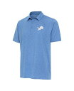【送料無料】 アンティグア メンズ ポロシャツ トップス Men's Blue Detroit Lions Par 3 Polo Shirt Blue