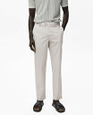 【送料無料】 マンゴ メンズ カジュアルパンツ ボトムス Men's Slim-Fit Cotton Pants Ice Gray