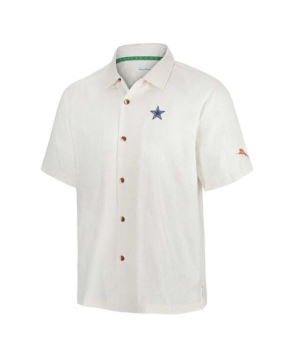 【送料無料】 トッミーバハマ メンズ シャツ トップス Men's White Dallas Cowboys Coconut Matchup Camp Button-Up Shirt White