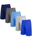 【送料無料】 ギャラクシーバイハルビック メンズ ハーフパンツ・ショーツ ボトムス Men's 5-Pack Lightweight Breathable Moisture Wicking Mesh Shorts Carolina blue Charcoal Navy Royal Silver