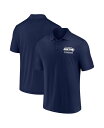 【送料無料】 ファナティクス メンズ ポロシャツ トップス Men's College Navy Seattle Seahawks Lockup Polo Shirt College Navy