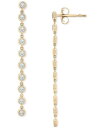 【送料無料】 ラップド イン ラヴ レディース ピアス・イヤリング アクセサリー Diamond Bezel Drop Earrings (1 ct. t.w....