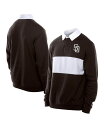 【送料無料】 ニューエラ メンズ ポロシャツ トップス Men's Dark Brown San Diego Padres Throwback Prep Col...