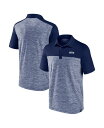 【送料無料】 ファナティクス メンズ ポロシャツ トップス Men's Heather Navy Seattle Seahawks Clutch Polo Sh...