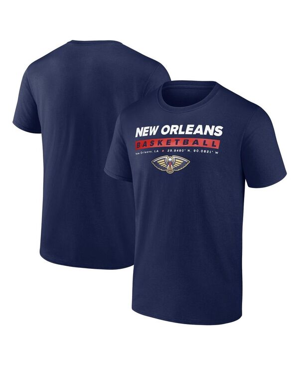 【送料無料】 ファナティクス メンズ Tシャツ トップス Men's Navy New Orleans Pelicans Location Just Net T-Shirt Navy